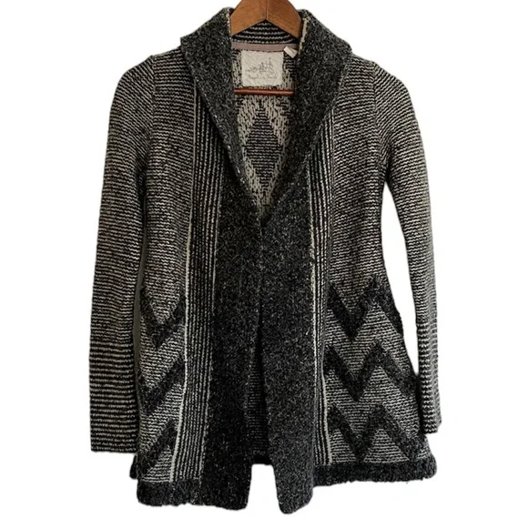 Anthropologie Angel Of The North Equinox Wool Blend Open Cardigan Sweater XS - Picture 3 of 7